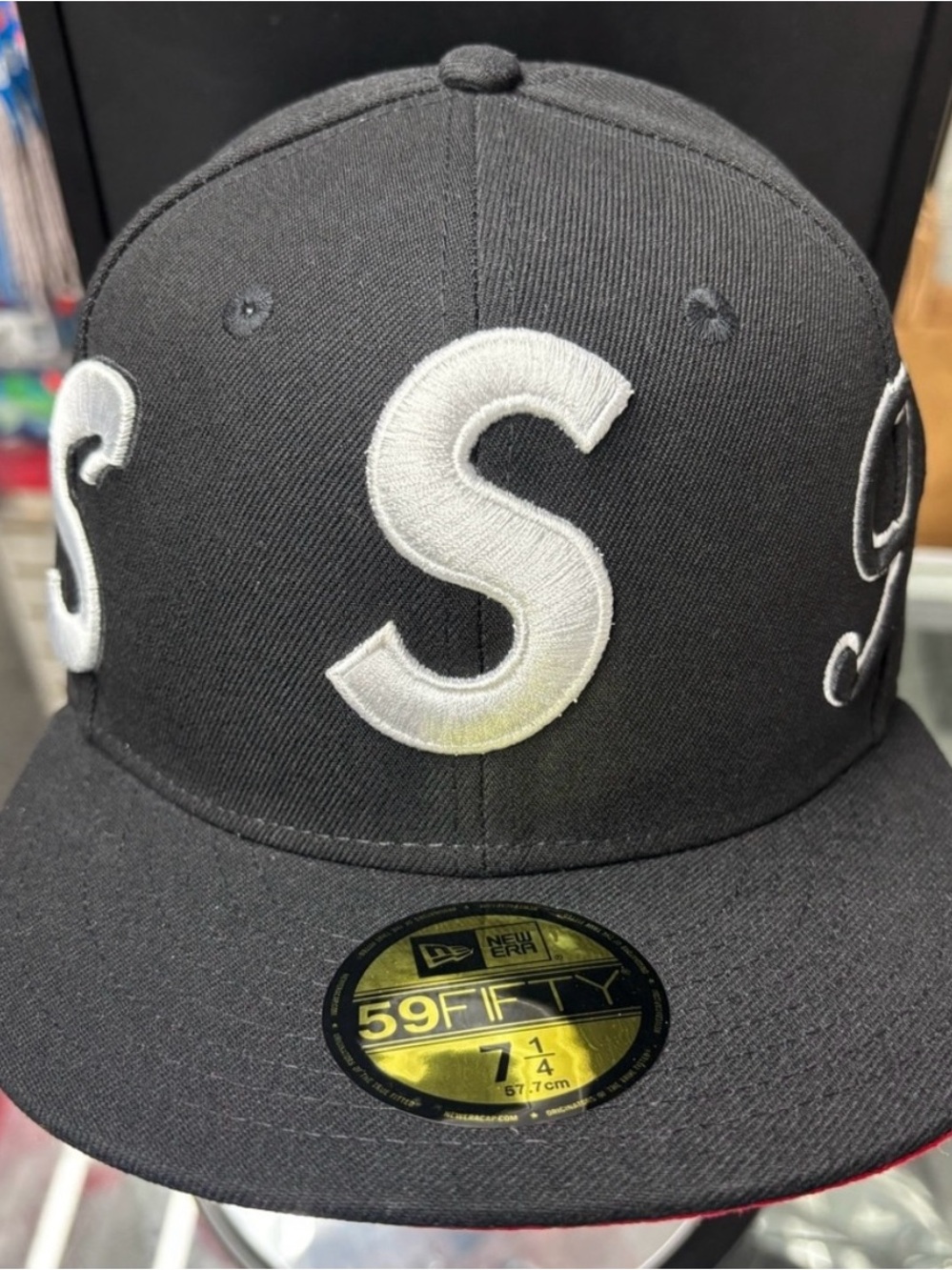 New Era Black Supreme Fitted Hat 7 1/4